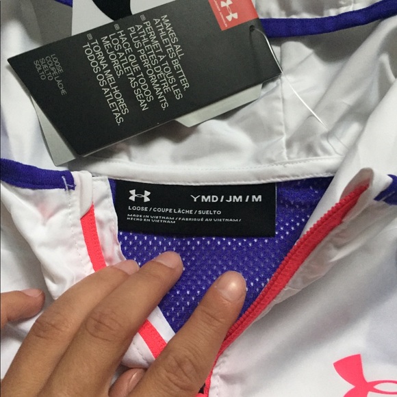 Girls Under Armor Jacket Size Youth Medium - Picture 3 of 6